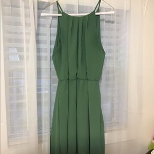 Green mid dress